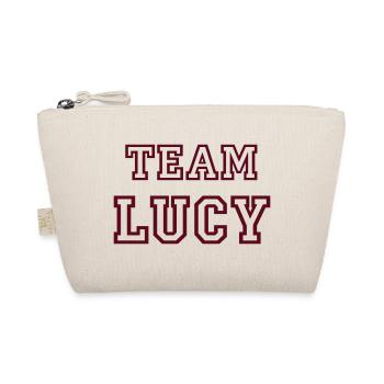 TEAM LUCY Hundename Hündin TeamTrikot - Bio-Täschchen - Natur - Vorne