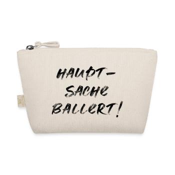 lustiger Spruch ballert feiern Party Festival - Bio-Täschchen - Natur - Vorne