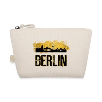 Berlin Deutschland Stadt Skyline Gold Heimat Liebe - Bio-Täschchen - Natur - Vorne