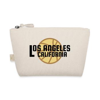 Los Angeles, California, basketball in the background - Organic Pouch - nature - Front