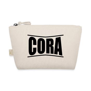 Idée cadeau t-shirt Cora - Trousse biologique - nature - Devant