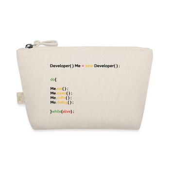 Eat Sleep Code Repeat Coder Programmer Software De - Bio-Täschchen - Natur - Vorne