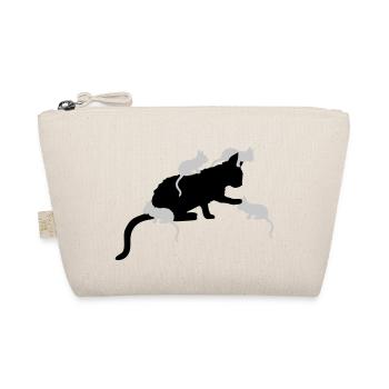 Many Kitten Mama Cat - Organic Pouch - nature - Front