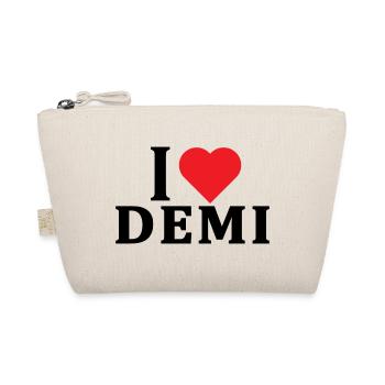 T-shirt J’adore Demi t-shirt idée cadeau - Trousse biologique - nature - Devant