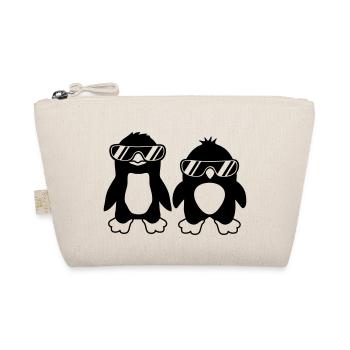 Freunde 2 Sonnenbrille Pinguine - Bio-Täschchen - Natur - Vorne