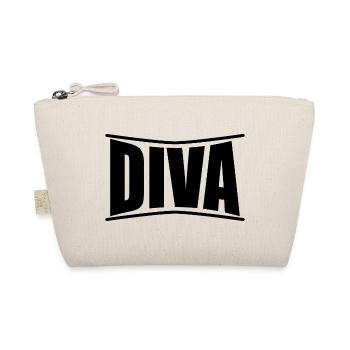 Diva T-Shirt Geschenkidee - Bio-Täschchen - Natur - Vorne