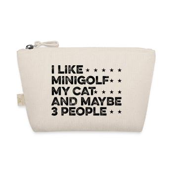 I Like Minigolf My Cant And Maybe Three People Gol - Bio-Täschchen - Natur - Vorne