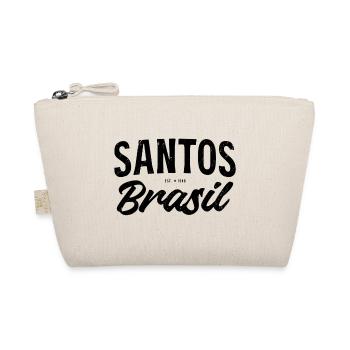 Santos Brasil Vintage Schriftzug - Bio-Täschchen - Natur - Vorne