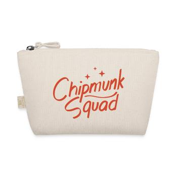 Chipmunk Squad Cute Squirrel Forest Animal - Organic Pouch - nature - Front