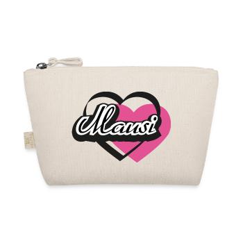 Kosename Mausi Herz - Bio-Täschchen - Natur - Vorne