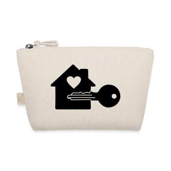 Clé avec coeur de clé de maison - Trousse biologique - nature - Devant