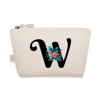 lettre W fleuris - Trousse biologique - nature - Devant
