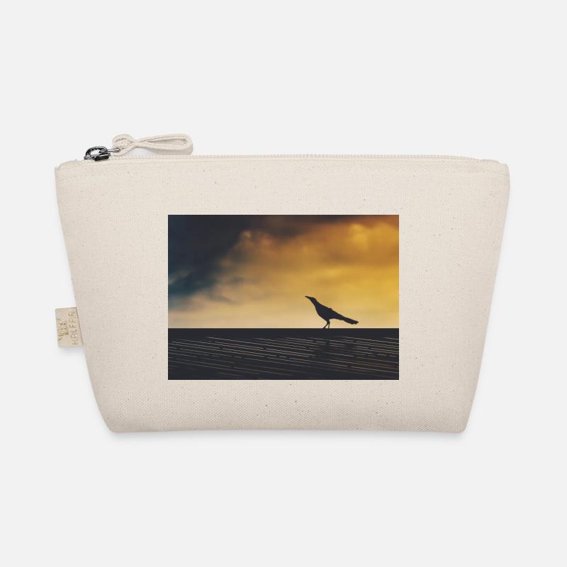 Crow exploring Organic Pouch