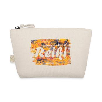 reiki schriftzug e 280 - Bio-Täschchen - Natur - Vorne