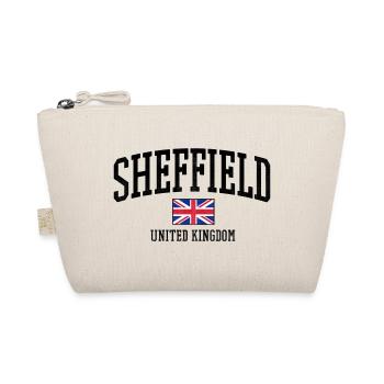 Sheffield UK Distressed Flag - Organic Pouch - nature - Front