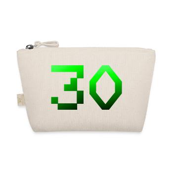 schenken, 30 Pixelig - Bio-Täschchen - Natur - Vorne
