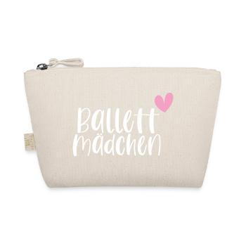 Ballett Mädchen tanzen Ballerina Geschenk - Bio-Täschchen - Natur - Vorne