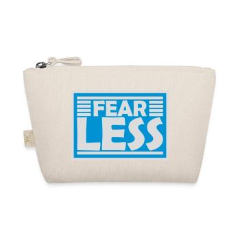 fearless Text Quote Design - Organic Pouch - nature - Front