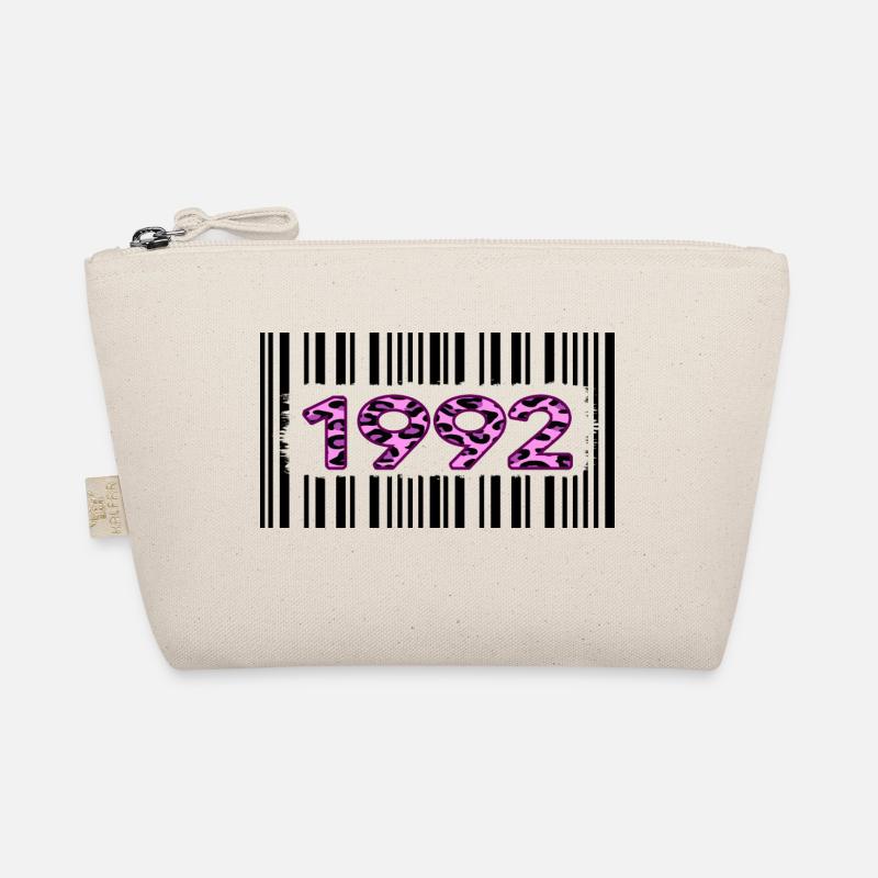1992 anniversaire code à barres léopard rose fête rétro Trousse biologique