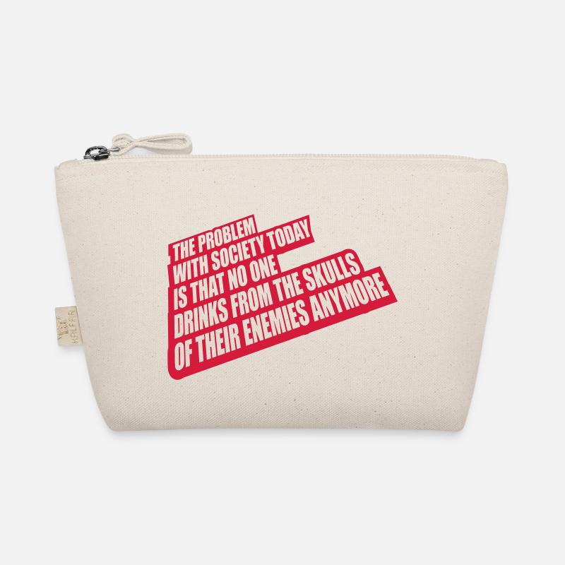 drinks from enemies skulls Organic Pouch