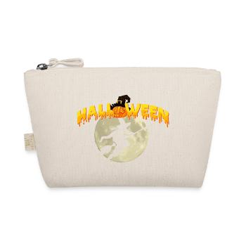 Halloween pumpkin witch , Halloween - Organic Pouch - nature - Front