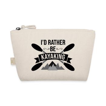I'd Rather Be Kayaking Canoe Kayak Rower Rowing Pa - Bio-Täschchen - Natur - Vorne