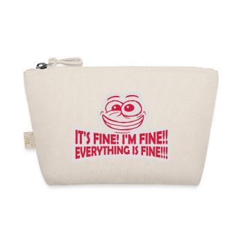 everything is fine Zitat - Bio-Täschchen - Natur - Vorne