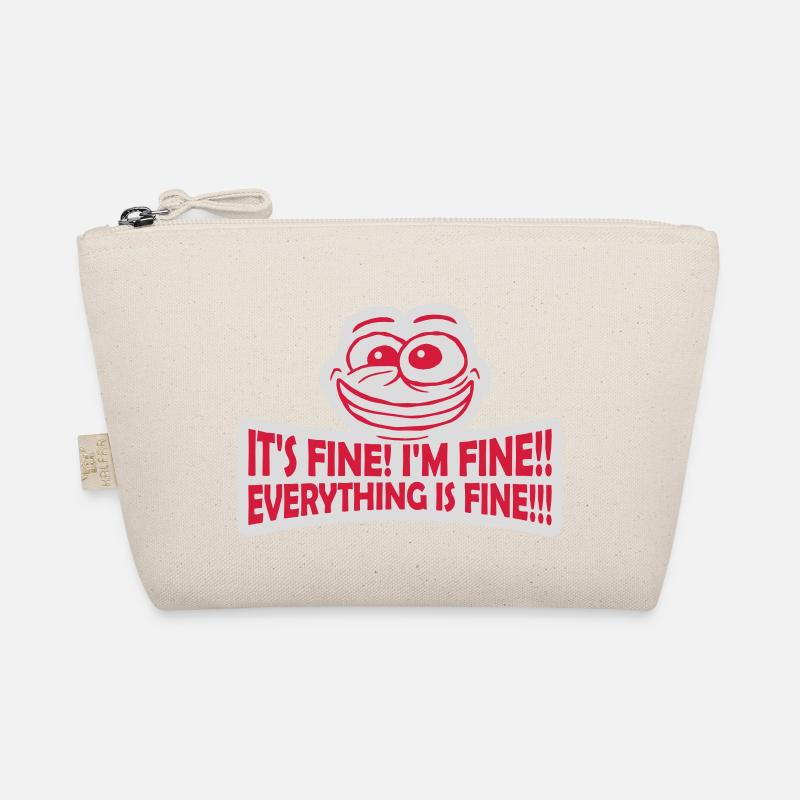 everything is fine Zitat Bio-Täschchen