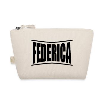 T-Shirt Federica T-Shirt Geschenkidee - Bio-Täschchen - Natur - Vorne