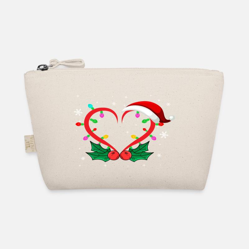 Santa Heart - Bio-Täschchen - Natur