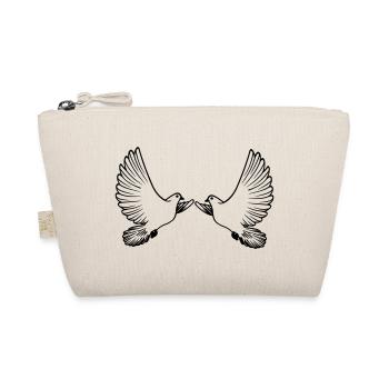 Two pigeons transparent - Organic Pouch - nature - Front