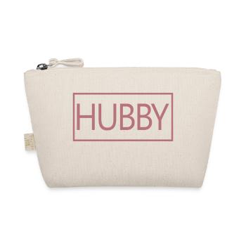 Hubby Matching Engagement Wedding Honeymoon - Organic Pouch - nature - Front