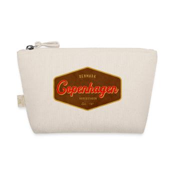 Kopenhagen Vintage Schild Retro Grafik - Bio-Täschchen - Natur - Vorne