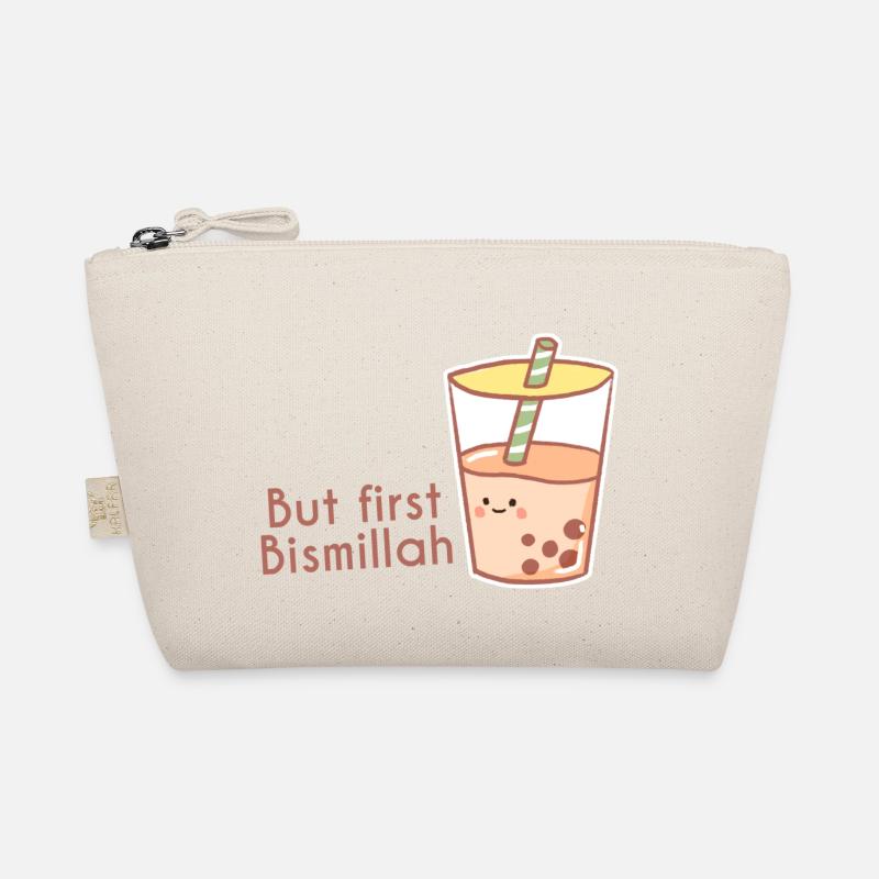 But first Bismillah Bubble tea/ Islam - Bio-Täschchen - Natur