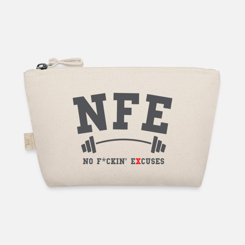 NFE (No F*ckin´ Excuses) - Make your Workout - Bio-Täschchen - Natur
