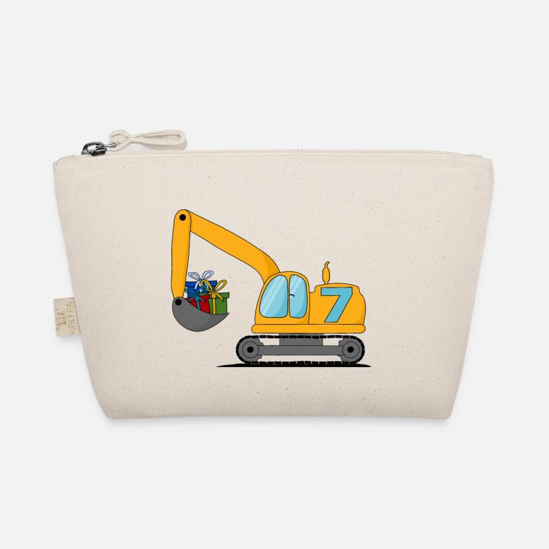 Bagger Kinder 7. Geburtstag Bio-Täschchen