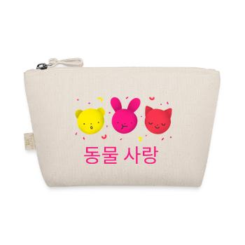 Koreanische Cuties - Bio-Täschchen - Natur - Vorne