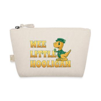 Wee Lil Hooligan liebt Dinosaurier St. Patrick Day - Bio-Täschchen - Natur - Vorne