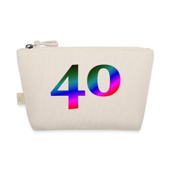 schönes oberteil, 40 buntes Farbenmuster - Bio-Täschchen - Natur - Vorne