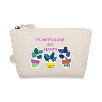 Plants make me happy - Organic Pouch - nature - Front