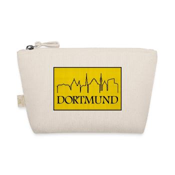Dortmund Skyline Gelb Design - Bio-Täschchen - Natur - Vorne