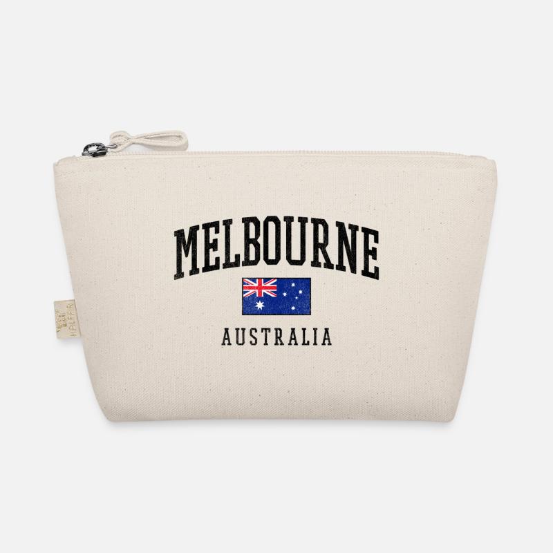 Melbourne Australia Flag Design Organic Pouch