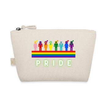 Pride Regenbogen LGBTQ Vielfalt Design - Bio-Täschchen - Natur - Vorne