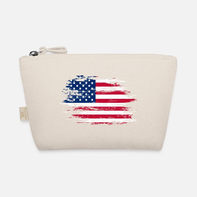 USA flag used Organic Pouch