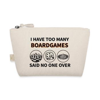boardgame chess backgammon game night - Bio-Täschchen - Natur - Vorne