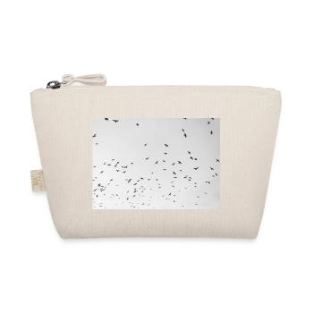 Excited crows with a cloudy sky - Organic Pouch - nature - Front