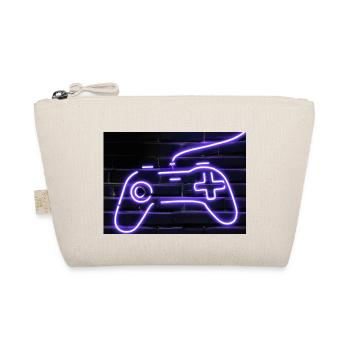 Neon Gaming Controller für Gamer - Bio-Täschchen - Natur - Vorne