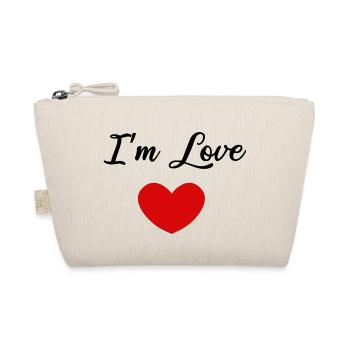 I'm love - Positive quote - Organic Pouch - nature - Front