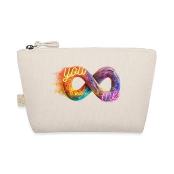 Unendlichkeitszeichen you and me infinity sign - Bio-Täschchen - Natur - Vorne