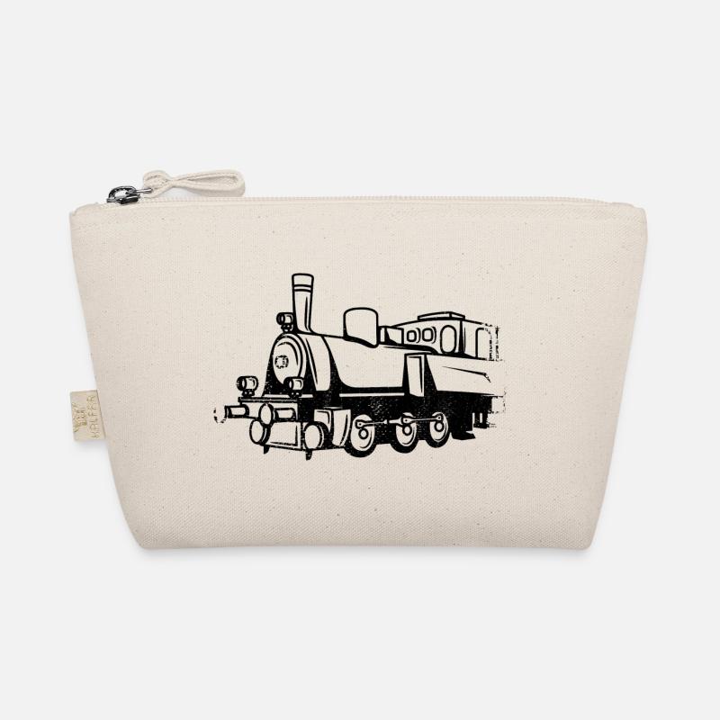 Train Drawing Organic Pouch